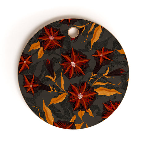 Iveta Abolina Bertadene Garden III Cutting Board Round