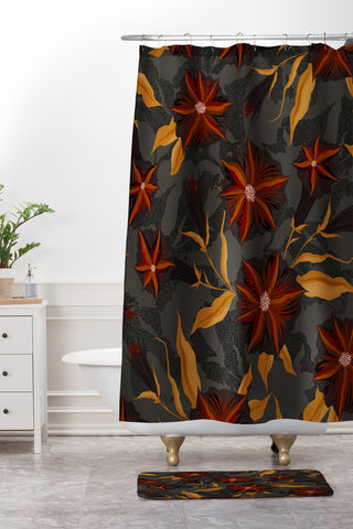 Iveta Abolina Bertadene Garden III Shower Curtain And Mat