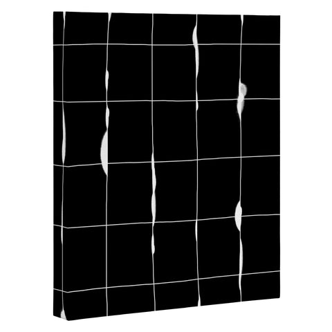Iveta Abolina Between the Lines Black Art Canvas