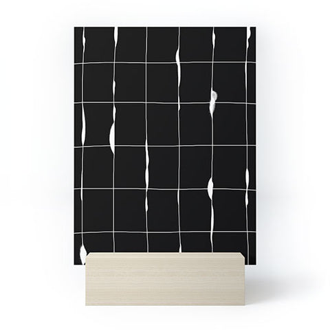 Iveta Abolina Between the Lines Black Mini Art Print