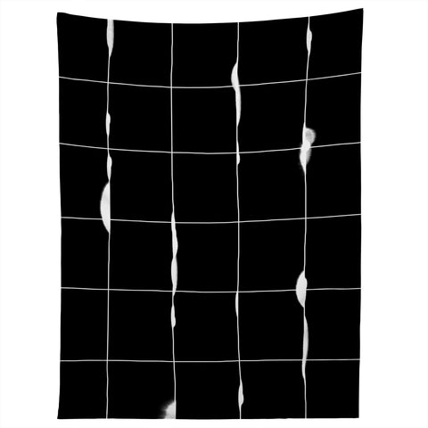Iveta Abolina Between the Lines Black Tapestry