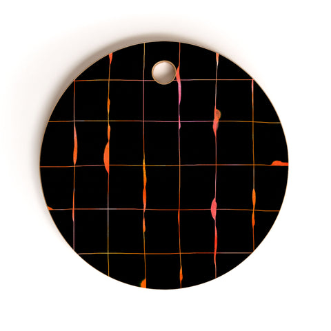 Iveta Abolina Between the Lines Fall Cutting Board Round