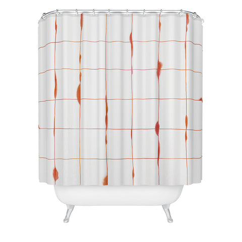 Iveta Abolina Between the Lines Spice Shower Curtain