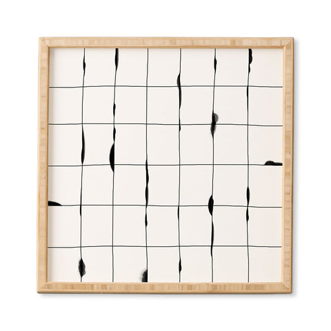 Iveta Abolina Between the Lines White Framed Wall Art