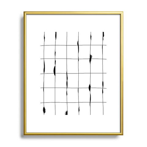 Iveta Abolina Between the Lines White Metal Framed Art Print