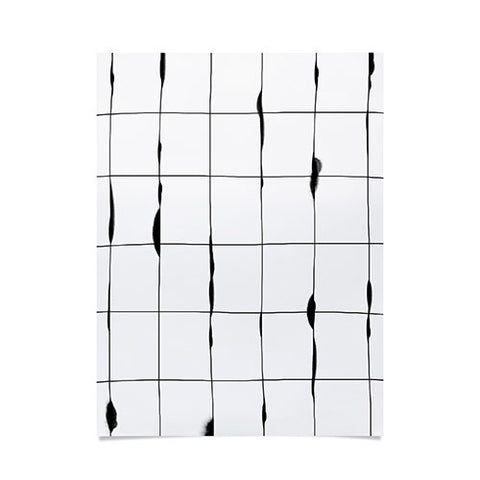 Iveta Abolina Between the Lines White Poster