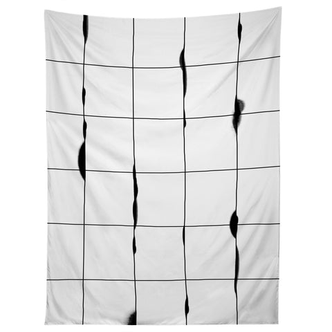 Iveta Abolina Between the Lines White Tapestry