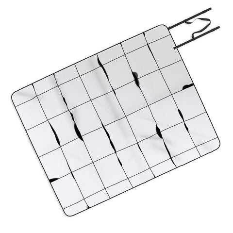 Iveta Abolina Between the Lines White Picnic Blanket