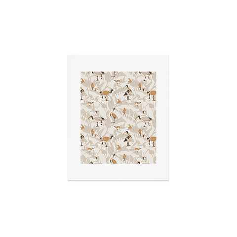 Iveta Abolina Birds and Vines Cream Art Print