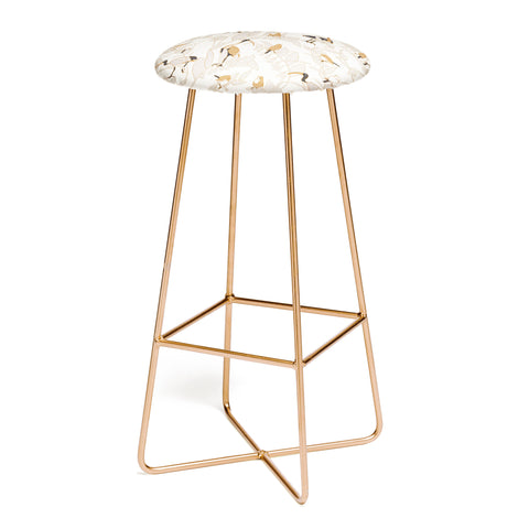 Iveta Abolina Birds and Vines Cream Bar Stool