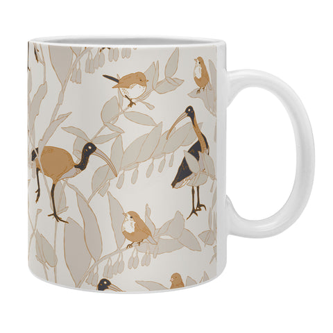 Iveta Abolina Birds and Vines Cream Coffee Mug