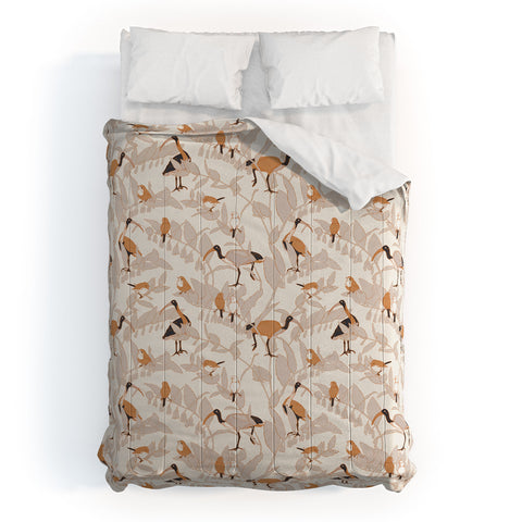 Iveta Abolina Birds and Vines Cream Comforter