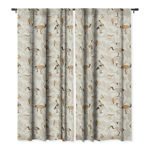 Iveta Abolina Birds and Vines Cream Blackout Non Repeat