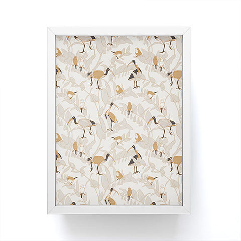 Iveta Abolina Birds and Vines Cream Framed Mini Art Print