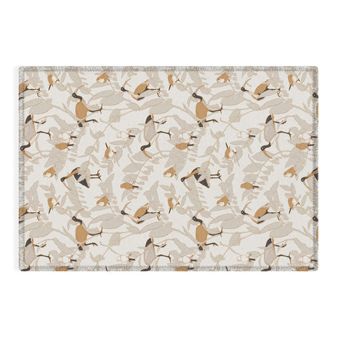 Iveta Abolina Birds and Vines Cream Outdoor Rug