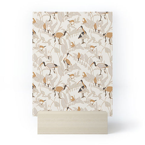 Iveta Abolina Birds and Vines Cream Mini Art Print