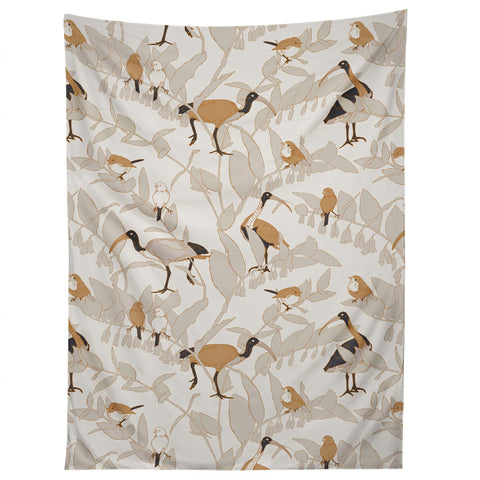 Iveta Abolina Birds and Vines Cream Tapestry