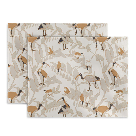 Iveta Abolina Birds and Vines Cream Placemat