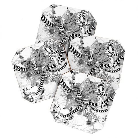 Iveta Abolina Black And White Play Coaster Set