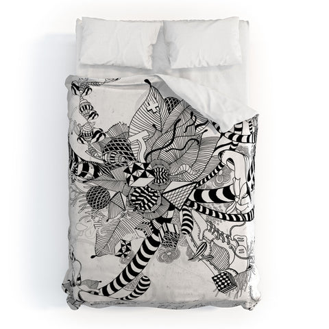 Iveta Abolina Black And White Play Duvet Cover