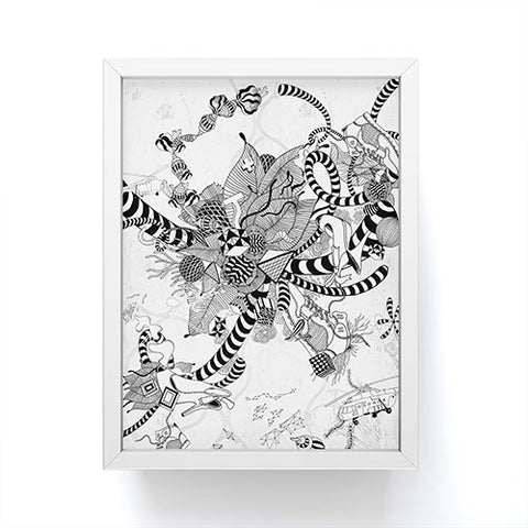 Iveta Abolina Black And White Play Framed Mini Art Print