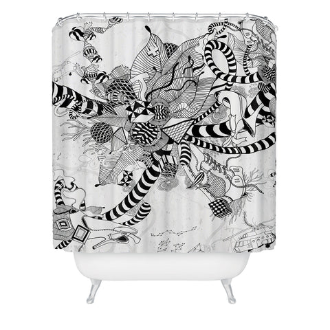 Iveta Abolina Black And White Play Shower Curtain
