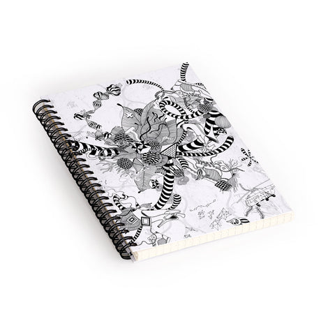 Iveta Abolina Black And White Play Spiral Notebook