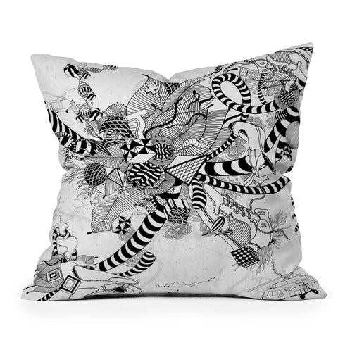 Iveta Abolina Black And White Play Throw Pillow