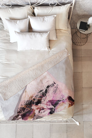 Iveta Abolina Black Cherry Fleece Throw Blanket