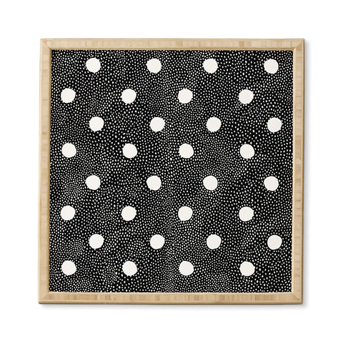 Iveta Abolina Black Polka Framed Wall Art