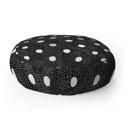 Iveta Abolina Black Polka Floor Pillow Round