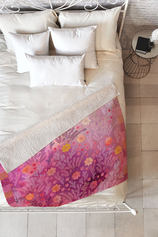 Iveta Abolina Blackberry Summer I Fleece Throw Blanket