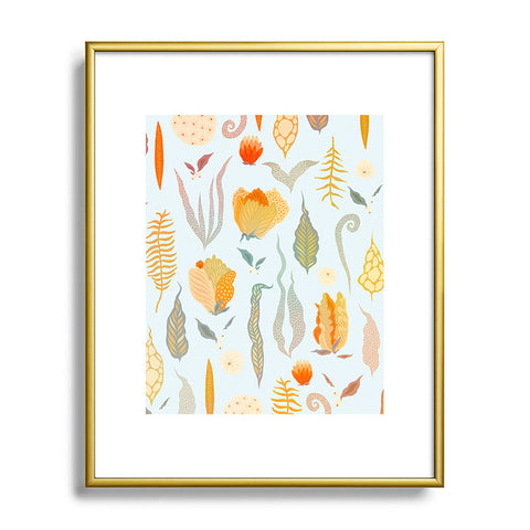 Iveta Abolina Blanche Garden Metal Framed Art Print