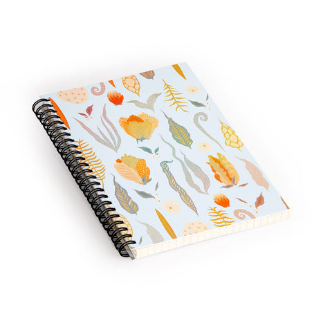 Iveta Abolina Blanche Garden Spiral Notebook