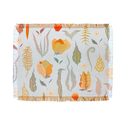 Iveta Abolina Blanche Garden Throw Blanket