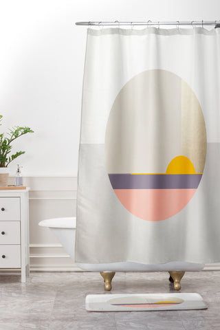 Iveta Abolina Bloc de couleur II Shower Curtain And Mat