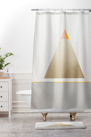 Iveta Abolina Bloc de couleur IV Shower Curtain And Mat