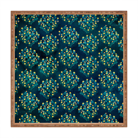 Iveta Abolina Blue Meadow Square Tray