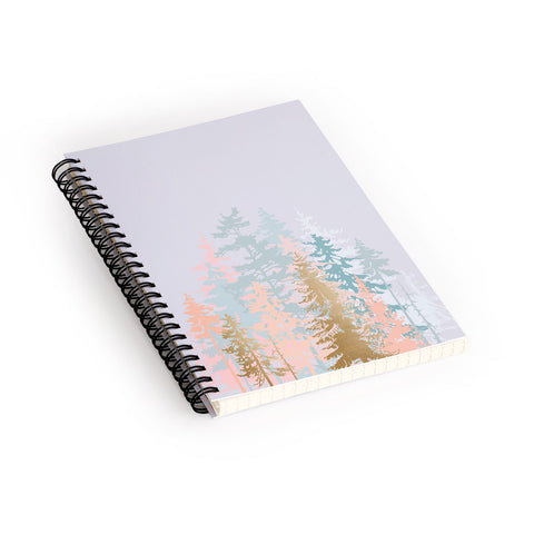 Iveta Abolina Blush Forest Spiral Notebook