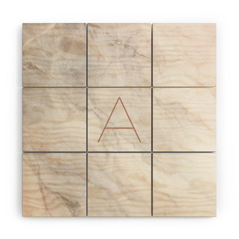 Iveta Abolina Blush Marble II A Wood Wall Mural