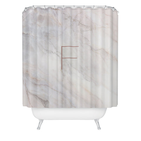 Iveta Abolina Blush Marble II F Shower Curtain