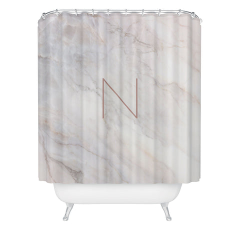 Iveta Abolina Blush Marble II N Shower Curtain