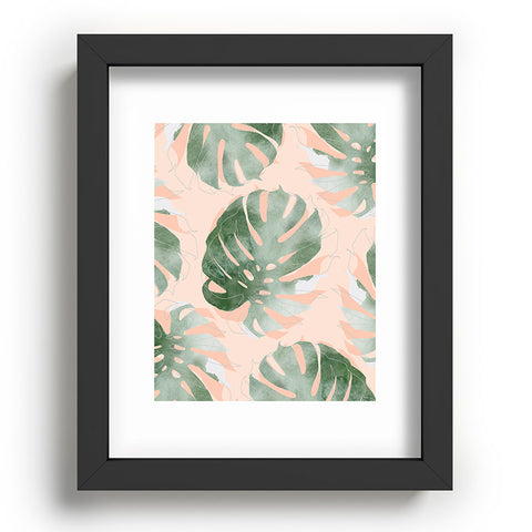 Iveta Abolina Bohemian Monstera Recessed Framing Rectangle