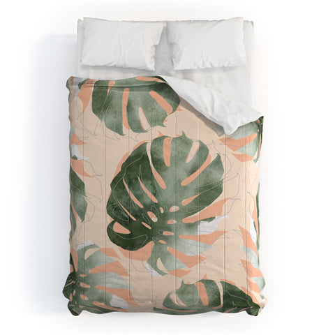 Iveta Abolina Bohemian Monstera Comforter