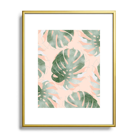 Iveta Abolina Bohemian Monstera Metal Framed Art Print