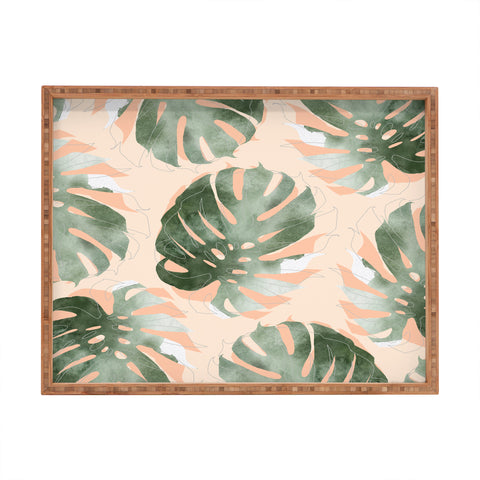 Iveta Abolina Bohemian Monstera Rectangular Tray