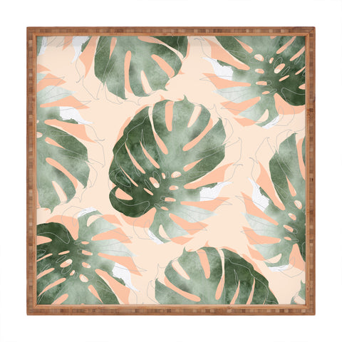 Iveta Abolina Bohemian Monstera Square Tray