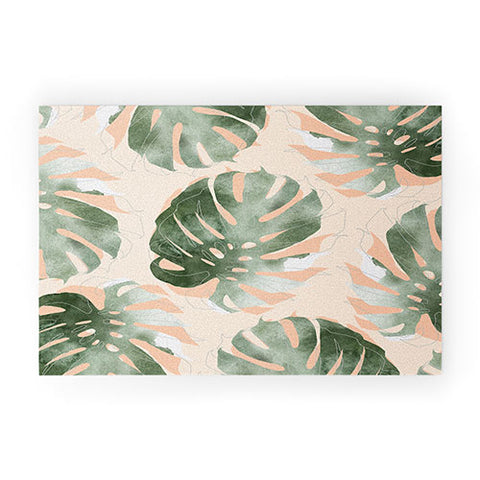 Iveta Abolina Bohemian Monstera Welcome Mat