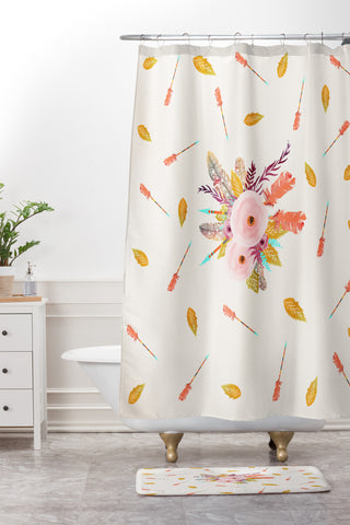 Iveta Abolina Boho Beach II Shower Curtain And Mat