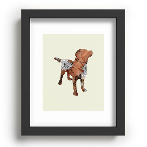 Iveta Abolina Brown Lab Recessed Framing Rectangle